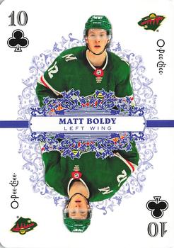 2022-23 O-Pee-Chee - Playing Cards #10♣ Matt Boldy Front