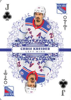 2022-23 O-Pee-Chee - Playing Cards #J♣ Chris Kreider Front
