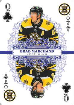 2022-23 O-Pee-Chee - Playing Cards #Q♣ Brad Marchand Front