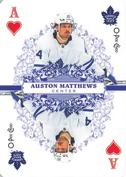 2022-23 O-Pee-Chee - Playing Cards #A♥ Auston Matthews Front