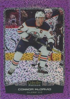 2022-23 O-Pee-Chee - O-Pee-Chee Platinum Previews Violet Pixels #P-CM Connor McDavid Front