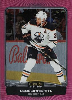 2022-23 O-Pee-Chee - O-Pee-Chee Platinum Previews Matte Pink #P-LD Leon Draisaitl Front