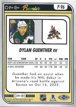 2022-23 O-Pee-Chee - O-Pee-Chee Premier #P-96 Dylan Guenther Back