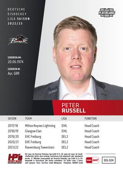 2022-23 Playercards (DEL) #24 Peter Russell Back