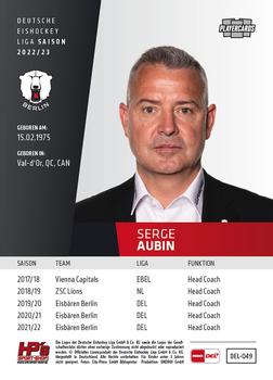 2022-23 Playercards (DEL) #49 Serge Aubin Back