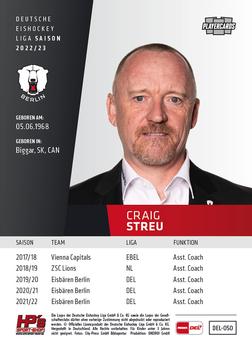 2022-23 Playercards (DEL) #50 Craig Streu Back