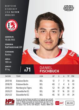 2022-23 Playercards (DEL) #120 Daniel Fischbuch Back