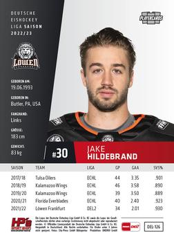 2022-23 Playercards (DEL) #126 Jake Hildebrand Back