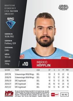 2022-23 Playercards (DEL) #162 Mirko Höfflin Back