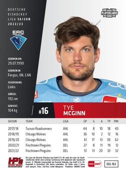 2022-23 Playercards (DEL) #163 Tye Mcginn Back