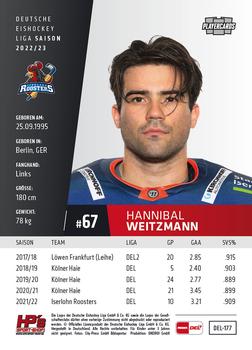 2022-23 Playercards (DEL) #177 Hannibal Weitzmann Back