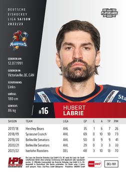 2022-23 Playercards (DEL) #181 Hubert Labrie Back