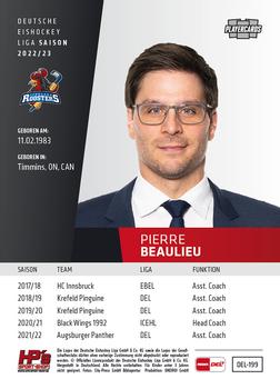 2022-23 Playercards (DEL) #199 Pierre Beaulieu Back
