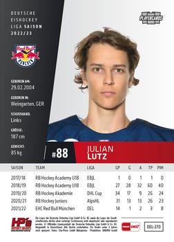 2022-23 Playercards (DEL) #270 Julian Lutz Back