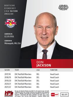 2022-23 Playercards (DEL) #275 Don Jackson Back