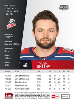 2022-23 Playercards (DEL) #285 Tyler Sheehy Back