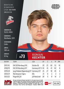 2022-23 Playercards (DEL) #296 Roman Kechter Back