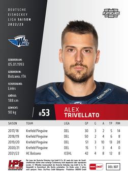 2022-23 Playercards (DEL) #307 Alex Trivellato Back