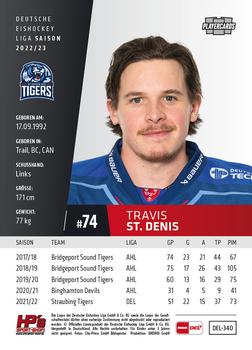 2022-23 Playercards (DEL) #340 Travis St. Denis Back