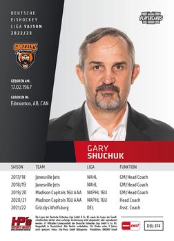 2022-23 Playercards (DEL) #374 Gary Shuchuk Back