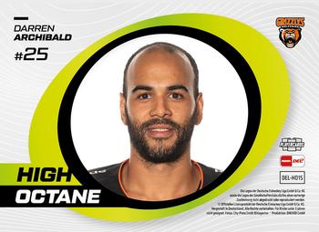 2022-23 Playercards (DEL) - High Octane #DEL-HO15 Darren Archibald Back