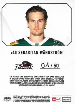 2022-23 Playercards (DEL) - Sticks #DEL-SC01 Sebastian Wannstrom Back