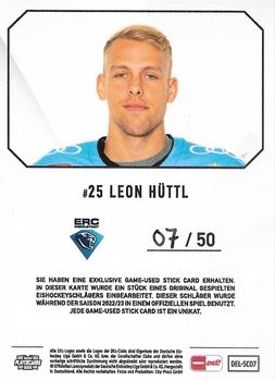 2022-23 Playercards (DEL) - Sticks #DEL-SC07 Leon Huttl Back