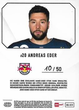 2022-23 Playercards (DEL) - Sticks #DEL-SC11 Andreas Eder Back