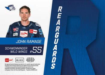 2022-23 Playercards (DEL) - Rearguards #DEL-RG13 John Ramage Back