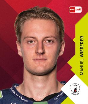 2022-23 Playercards Stickers (DEL) #037 Manuel Wiederer Front