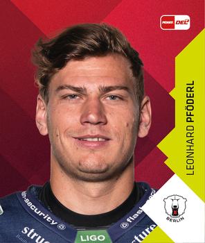 2022-23 Playercards Stickers (DEL) #46 Leonhard Pföderl Front