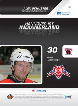 2009-10 Hannover Indians Playercards #90 Alex Schuster Back