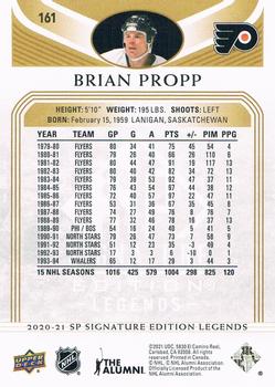 2020-21 SP Signature Edition Legends - Gold Foil #161 Brian Propp Back
