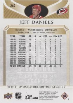2020-21 SP Signature Edition Legends - Gold Foil #262 Jeff Daniels Back