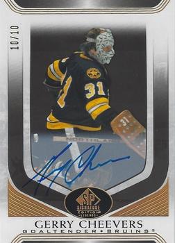 2020-21 SP Signature Edition Legends - Black #14 Gerry Cheevers Front