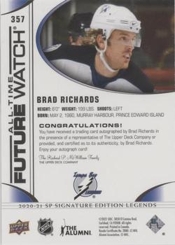 2020-21 SP Signature Edition Legends - Black #357 Brad Richards Back