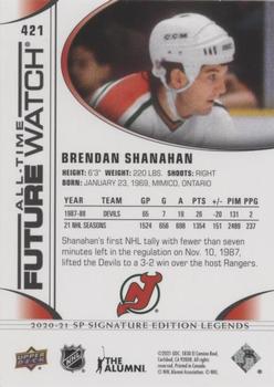 2020-21 SP Signature Edition Legends - Black #421 Brendan Shanahan Back