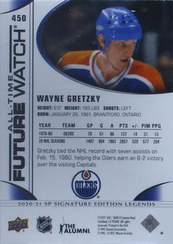 2020-21 SP Signature Edition Legends - Black #450 Wayne Gretzky Back