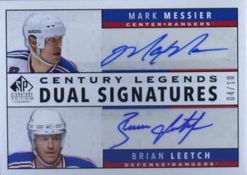 2020-21 SP Signature Edition Legends - Century Legends Signatures Dual #CL2-LM Mark Messier / Brian Leetch Front