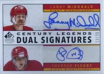 2020-21 SP Signature Edition Legends - Century Legends Signatures Dual #CL2-MF Lanny McDonald / Theoren Fleury Front