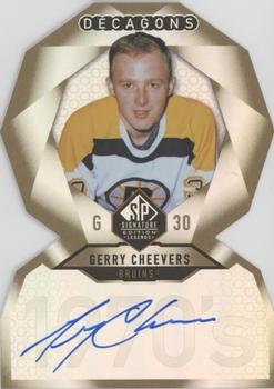 2020-21 SP Signature Edition Legends - Decagons Gold Autographs #DC-19 Gerry Cheevers Front