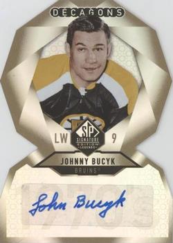 2020-21 SP Signature Edition Legends - Decagons Gold Autographs #DC-20 Johnny Bucyk Front