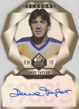 2020-21 SP Signature Edition Legends - Decagons Gold Autographs #DC-32 Dave Taylor Front