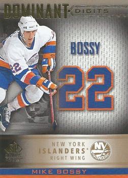 2020-21 SP Signature Edition Legends - Dominant Digits Gold Foil #DD-9 Mike Bossy Front