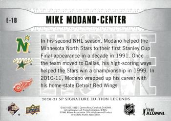 2020-21 SP Signature Edition Legends - Evolve #E-18 Mike Modano Back