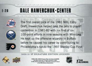 2020-21 SP Signature Edition Legends - Evolve #E-28 Dale Hawerchuk Back