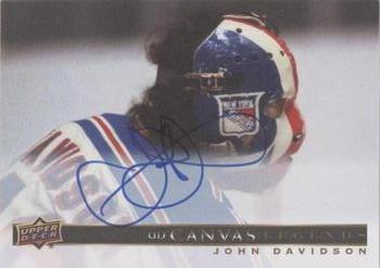 2020-21 SP Signature Edition Legends - UD Canvas Legends Autographs #C-20 John Davidson Front