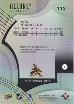 2021-22 Upper Deck Allure - 1917 Shield #113 Ivan Prosvetov Back