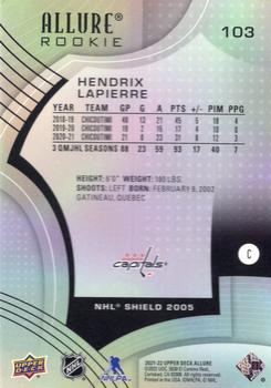 2021-22 Upper Deck Allure - 2005 Shield #103 Hendrix Lapierre Back