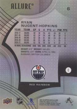 2021-22 Upper Deck Allure - Red Rainbow #6 Ryan Nugent-Hopkins Back